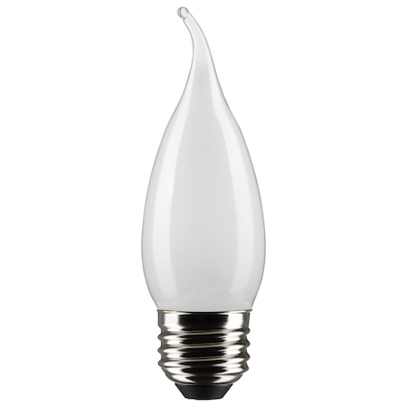 Satco 4 Watt CA11 LED Lamp, Frost, Medium Base, 90 CRI, 4000K, 120 Volts S21317